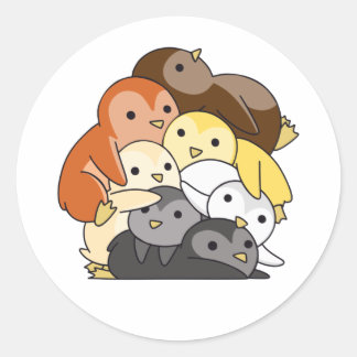 Pegatina Redonda Bandera De La Hermandad Del Oso Orgullo Lgbtq Cute