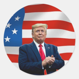 Pegatina Redonda Bandera de la MAGA 2024 para las elecciones Pegati