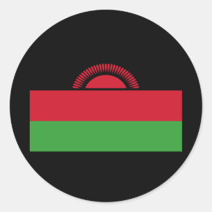 Pegatina Redonda Bandera de Malawi