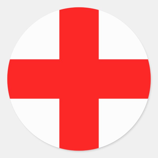 Pegatina Redonda Bandera de Milán (Anverso)