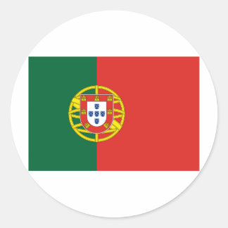 Pegatina Redonda Bandera de Portugal
