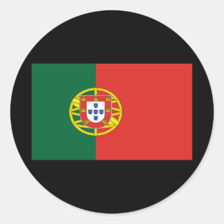 Pegatina Redonda bandera de portugal