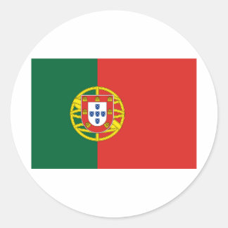 Pegatina Redonda bandera de portugal