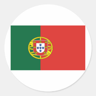 Pegatina Redonda bandera de portugal