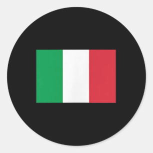 Pegatina Redonda Bandera de regalo de Italia Vintage Italia Italian