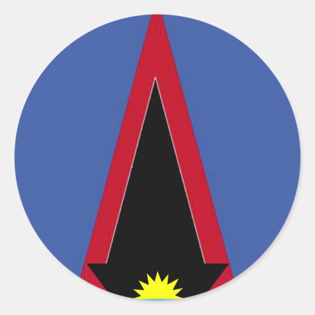 Pegatina Redonda Bandera de Samoa Americana (Anverso)