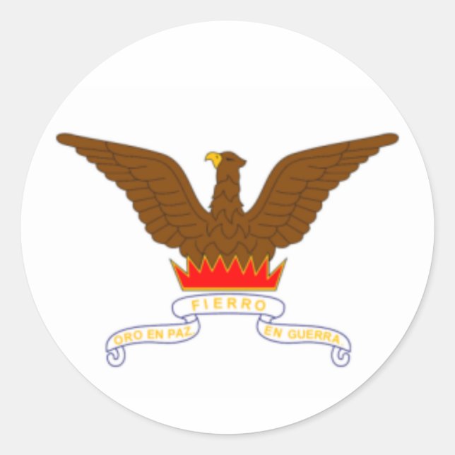 Pegatina Redonda Bandera de San Francisco (Anverso)