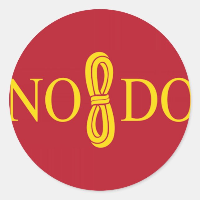 Pegatina Redonda Bandera de Sevilla (España) (Anverso)