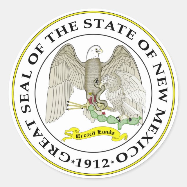 Pegatina Redonda Bandera de símbolo de la república estadounidense  (Anverso)