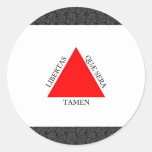 Pegatina Redonda Bandera del Minas Gerais del Brasil