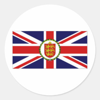 Pegatina Redonda Bandera del Vicegobernador de Guernsey