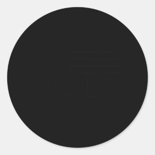 Pegatina Redonda Bandera estadounidense de Trump