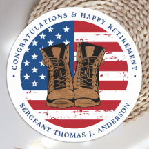 Bandera estadounidense del ejército militar bota a