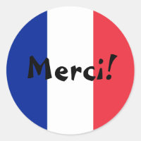 ¡Bandera Francesa Gracias Merci!