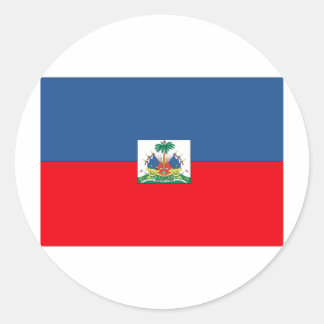 Pegatina Redonda Bandera haitiana