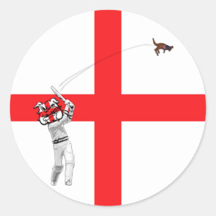 Pegatina Redonda Bandera inglesa