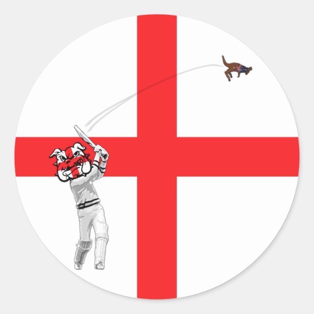 Pegatina Redonda Bandera inglesa (Anverso)