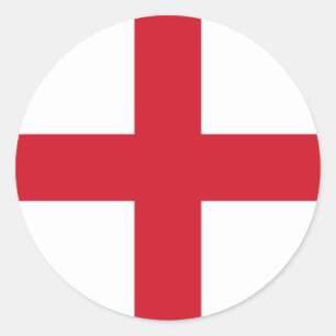 Pegatina Redonda Bandera inglesa