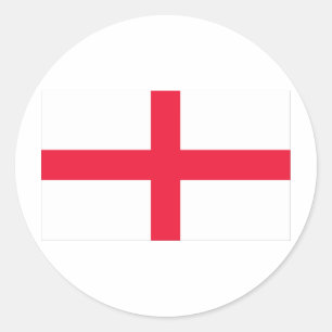 Pegatina Redonda Bandera inglesa