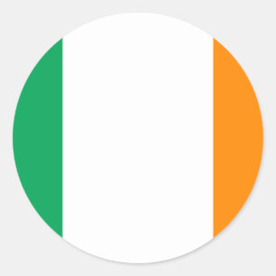 Pegatina Redonda bandera irlandesa