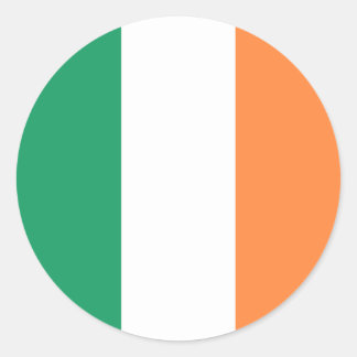 Pegatina Redonda Bandera irlandesa, Bandera de la República de Irla