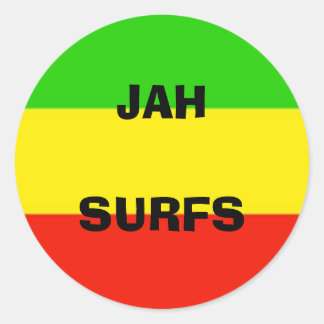Pegatina Redonda bandera, JAHSURFS