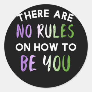 Pegatina Redonda Bandera LGBT suena gay en mi país