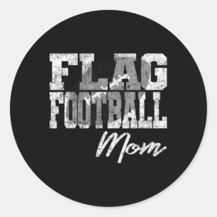 Pegatina Redonda Bandera, mamá de fútbol