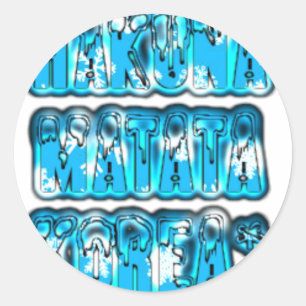 Pegatina Redonda Bandera nacional de Corea del Sur: Orgullo del Tae