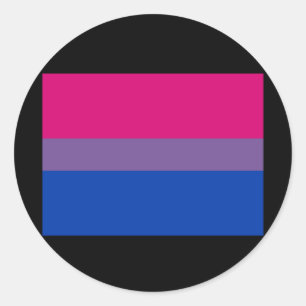 PEGATINA REDONDA BANDERA OFICIAL DE ORGULLO BISEXUAL