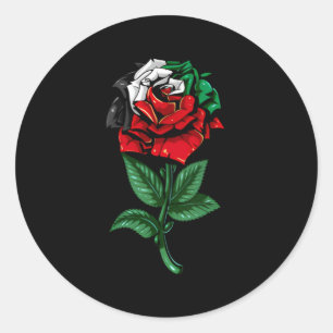 Pegatina Redonda Bandera palestina Pelestinian