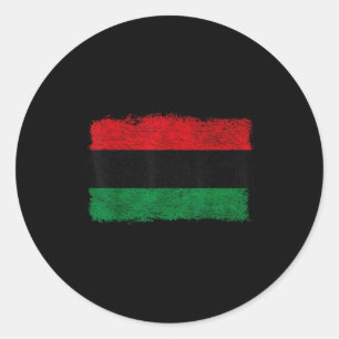 Pegatina Redonda bandera panafricana pancarta de liberación negra n