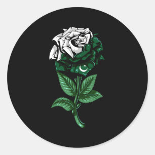 Pegatina Redonda Bandera paquistaní