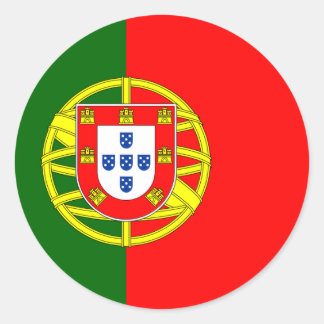 Pegatina Redonda Bandera portuguesa