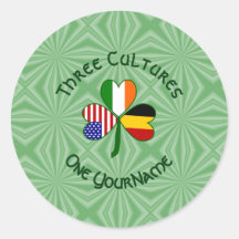 Bandera Shamrock norteamericana belga personalizad