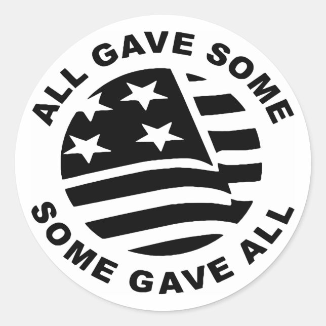 Pegatina Redonda Bandera Todos Dieron Algo De Todo (Anverso)