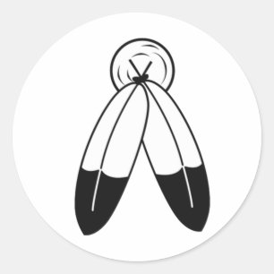 Pegatina Redonda Bandera Two-Spirit