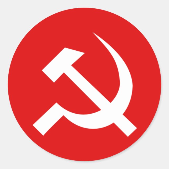 Pegatina Redonda Bandera USSR (Anverso)