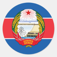 Bandera y emblema norcoreanos, bandera de Corea de