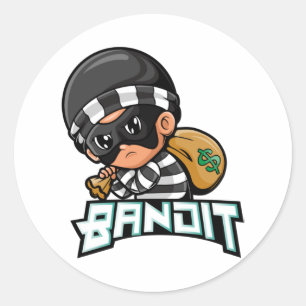 Pegatina Redonda Bandit