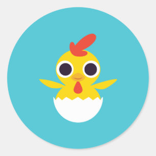 Pegatina Redonda Bandit the Chick