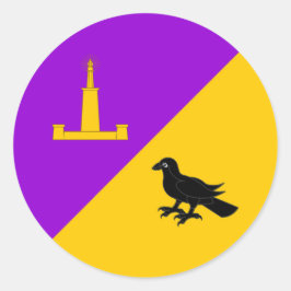 Pegatina Redonda Bando de Avonmore