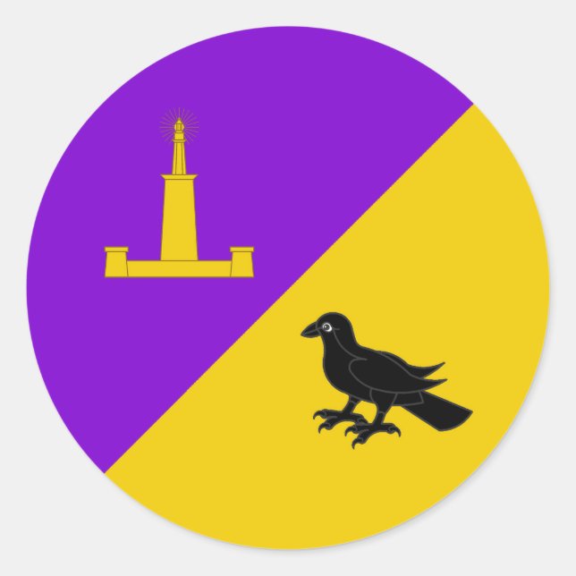 Pegatina Redonda Bando de Avonmore (Anverso)