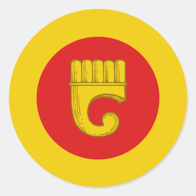 Pegatina Redonda Bando de Hornwood (Anverso)