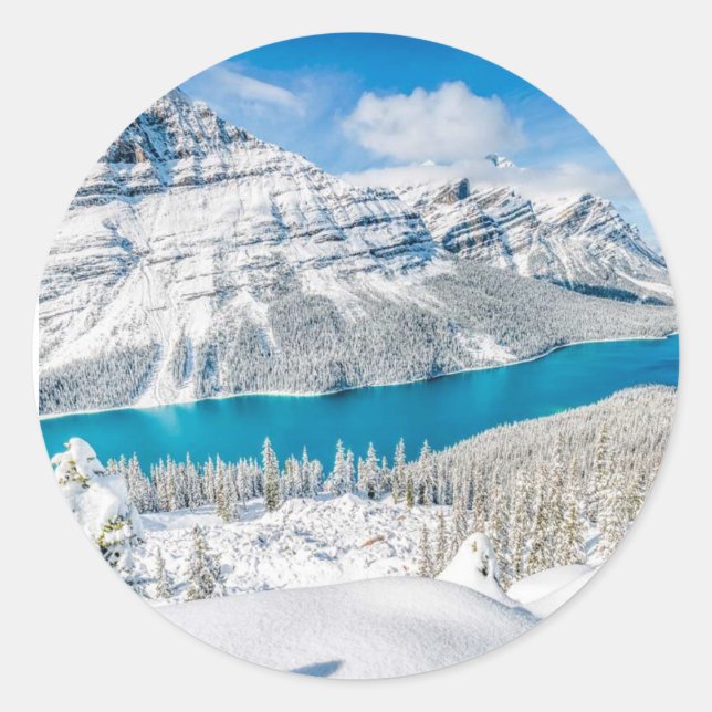 Pegatina Redonda Banff, Canada Tote Bag (Anverso)
