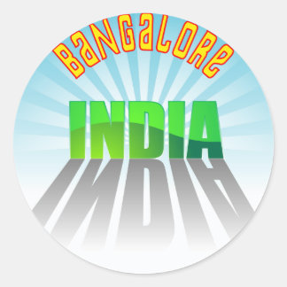 Pegatina Redonda Bangalore