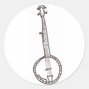 PEGATINA REDONDA BANJO