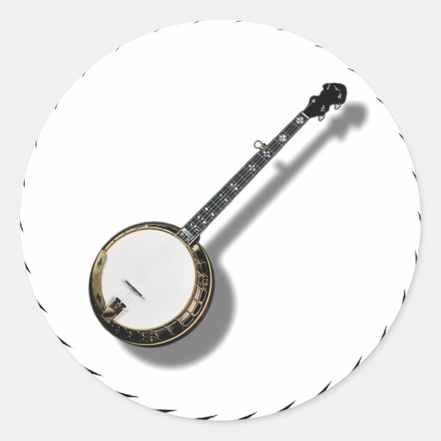 PEGATINA REDONDA BANJO-PEGATINA (Anverso)