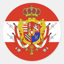 Banner blanco rojo Gran Ducado de la Toscana