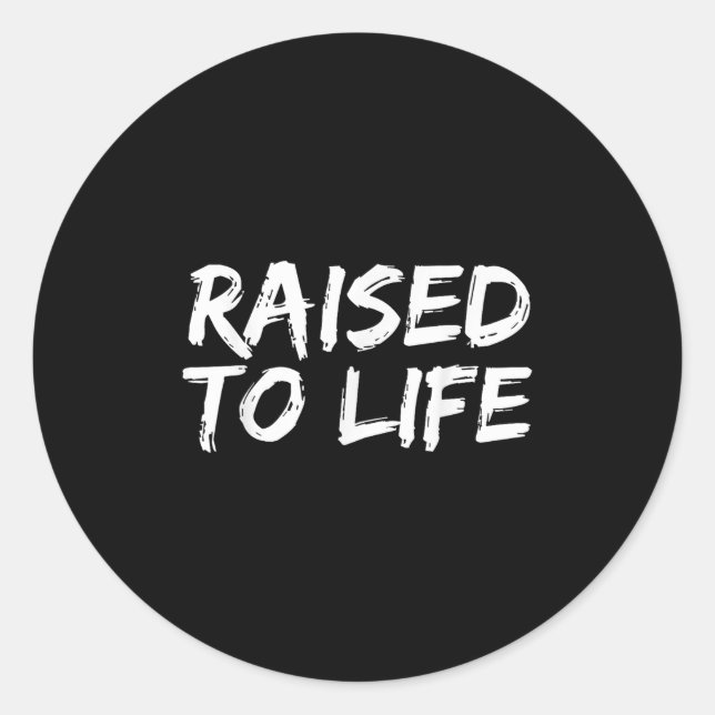 Pegatina Redonda Baptism Gift New Christians Baptismal Quote Raised (Anverso)